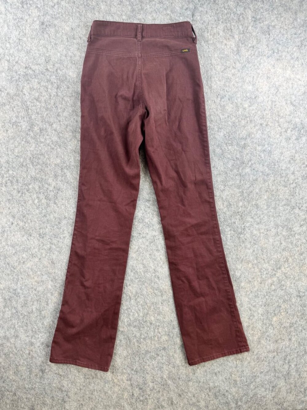 Lee Jeans Womens Welt Pocket Bareback Pants Brown Stretch Straight Leg Sz 28-33 - Picture 11 of 13